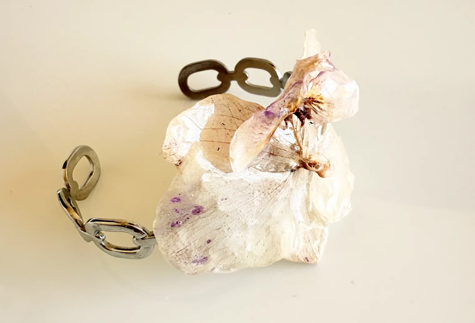 Pulsera /Brazalete con orquídea natural