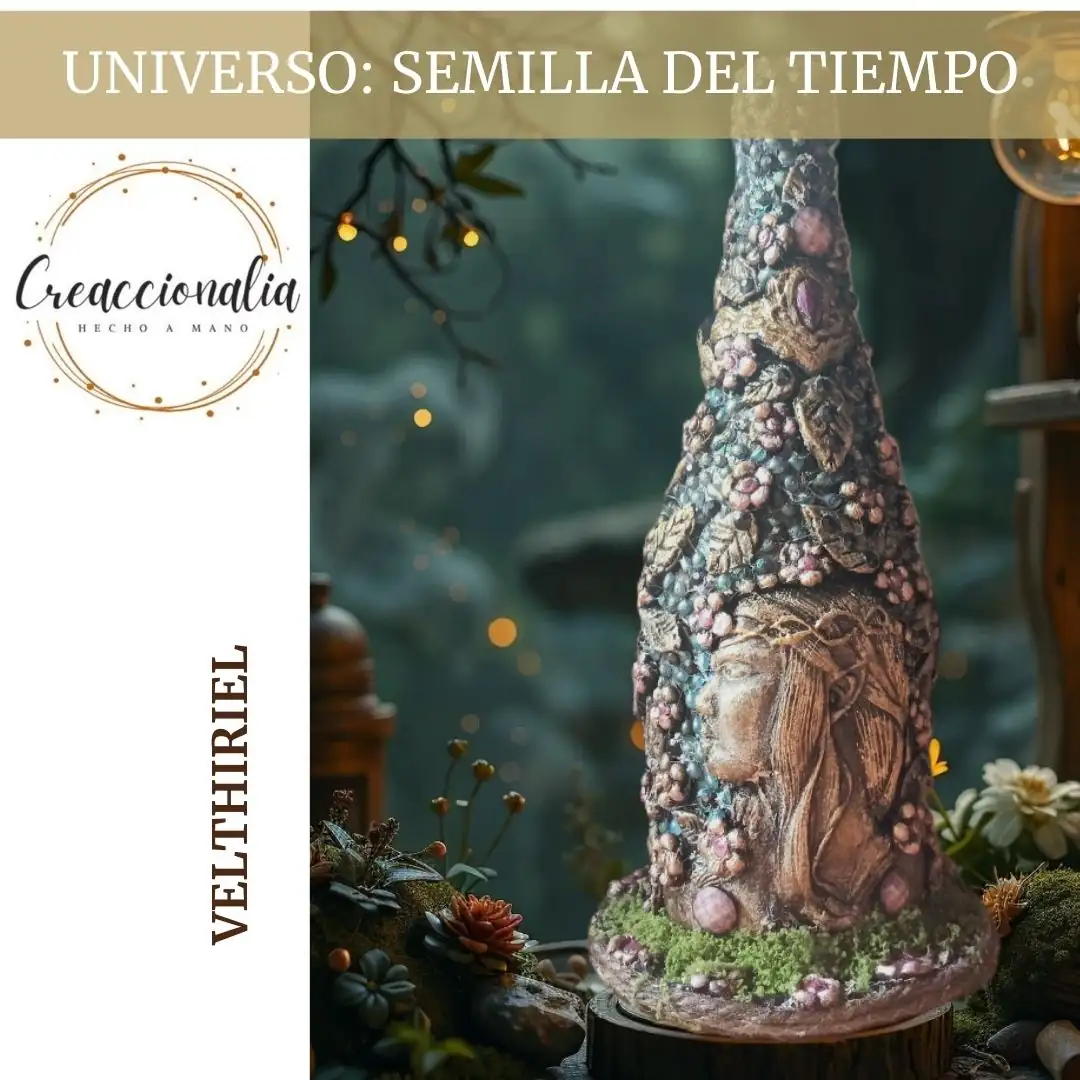 Botella decorada-Velthiriel (con luz)