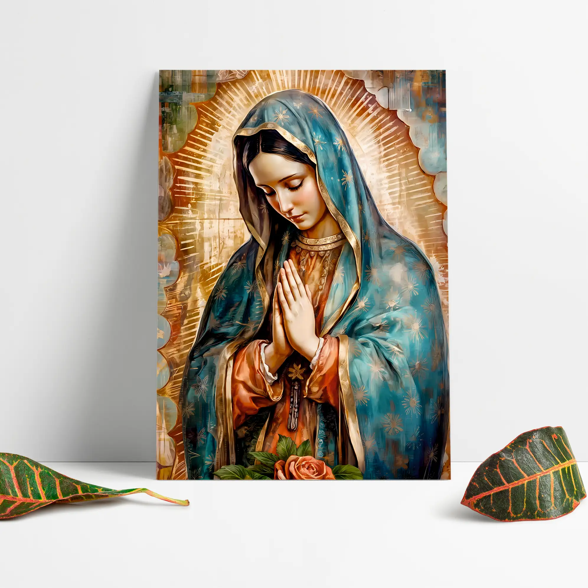 Cuadro Decorativo Religioso Virgen De Guadalupe E1 40x30 MDF