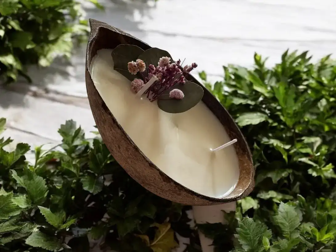 Vela de Coco Natural · Limpieza y Armonía - Imagen 2