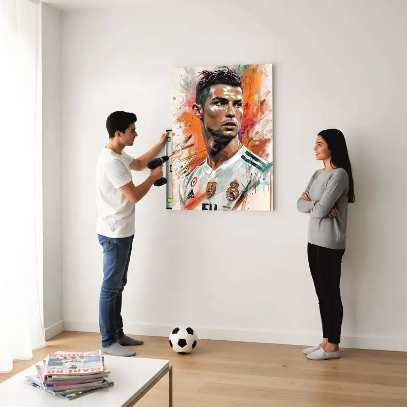 Cuadro Decorativo Fútbol Cristiano Ronaldo E1 40x30 MDF - Imagen 3