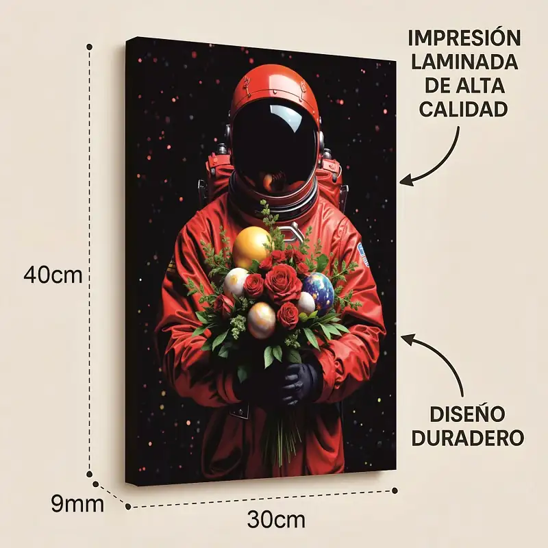 Cuadro Decorativo Nasa Astronauta E1 40x30 MDF - Imagen 2
