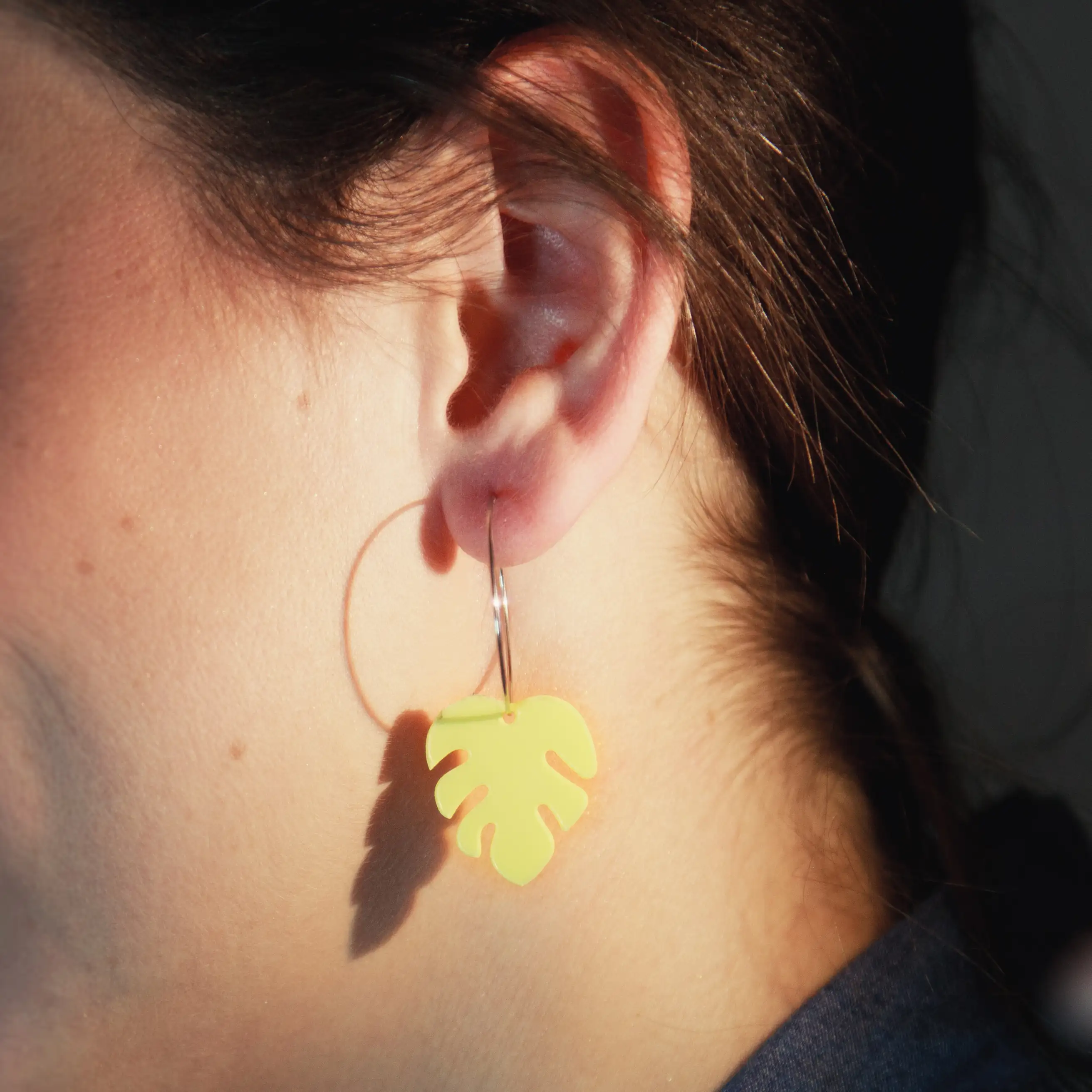 Pendientes Aro Monstera - Imagen 4
