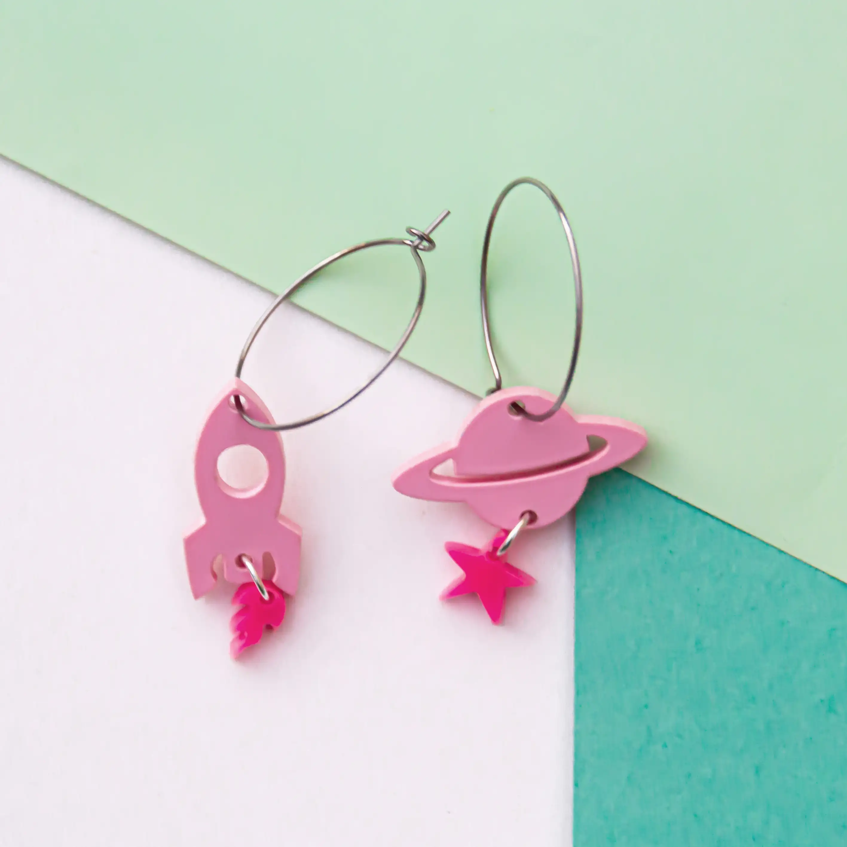 Pendientes Aro Galaxia - Imagen 3