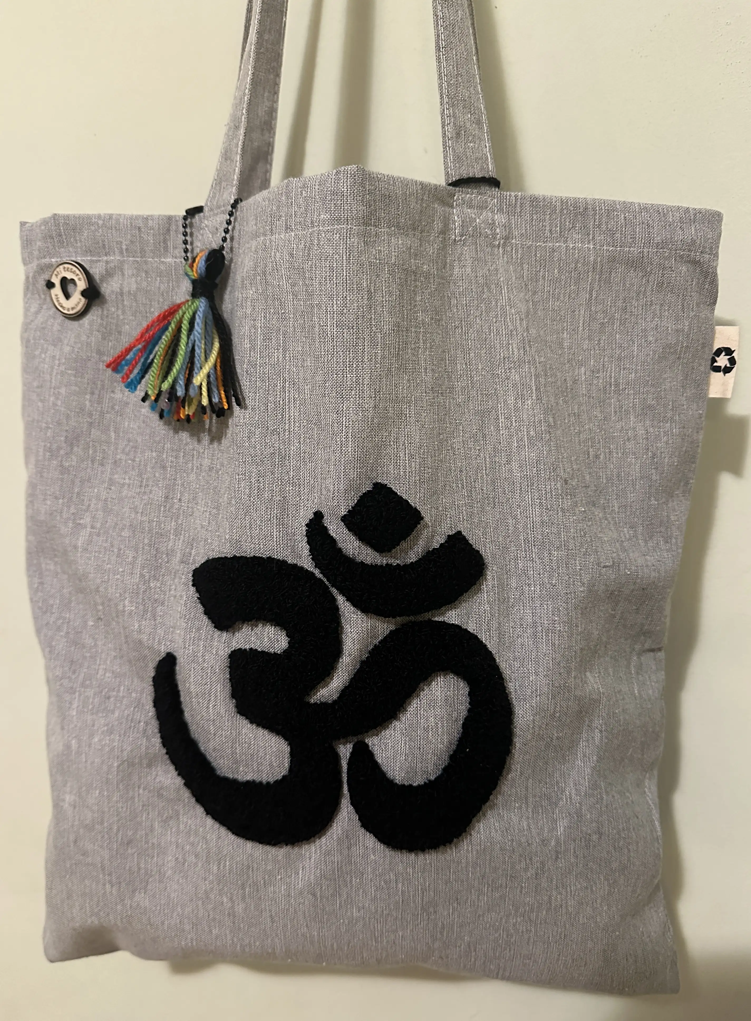 Tote bag/ bolso tela bordado a mano - Imagen 2