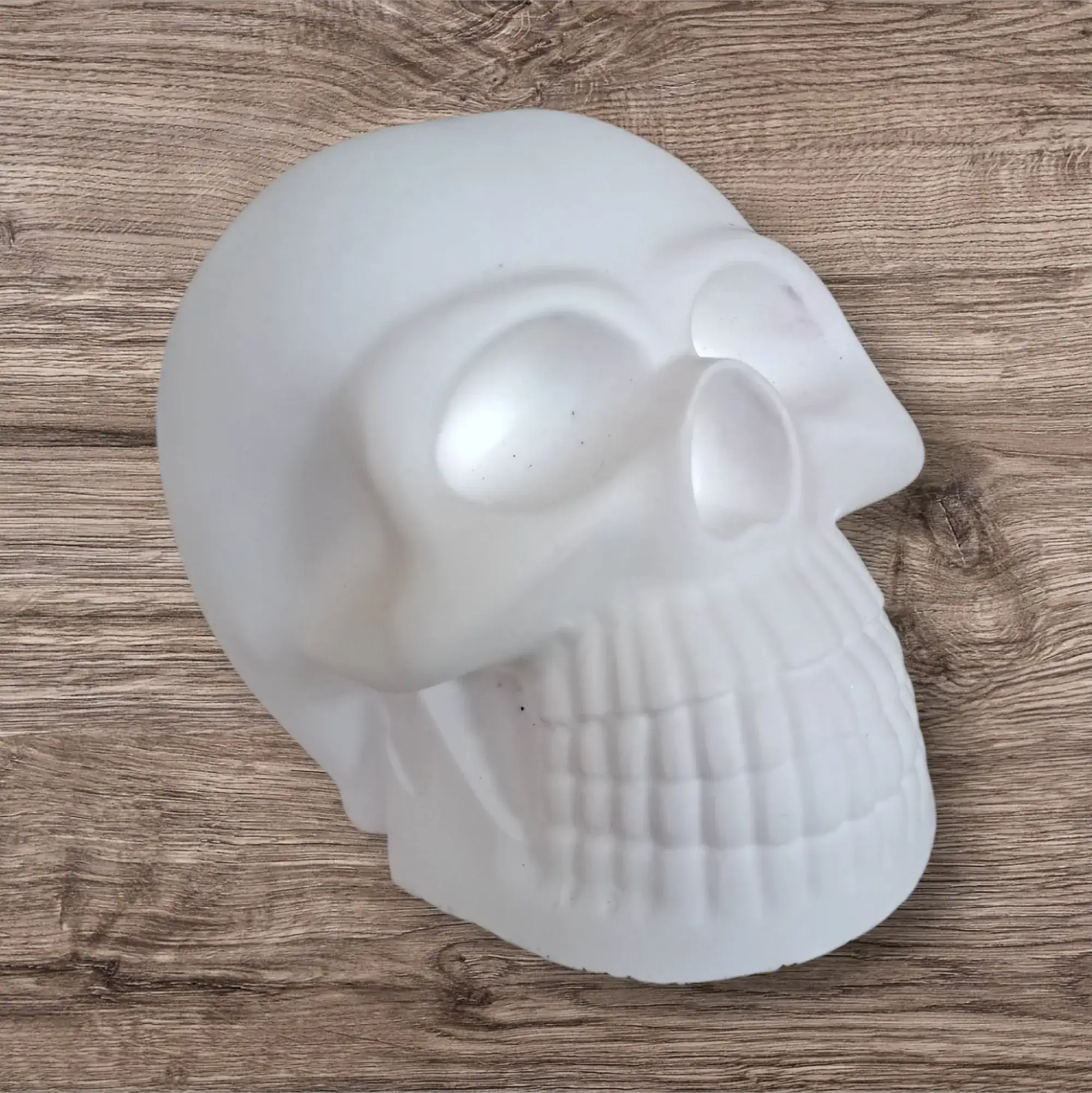 Calavera blanca de eco resina