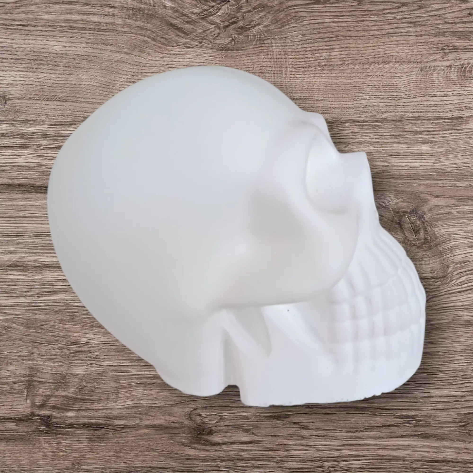 Calavera blanca de eco resina - Imagen 3