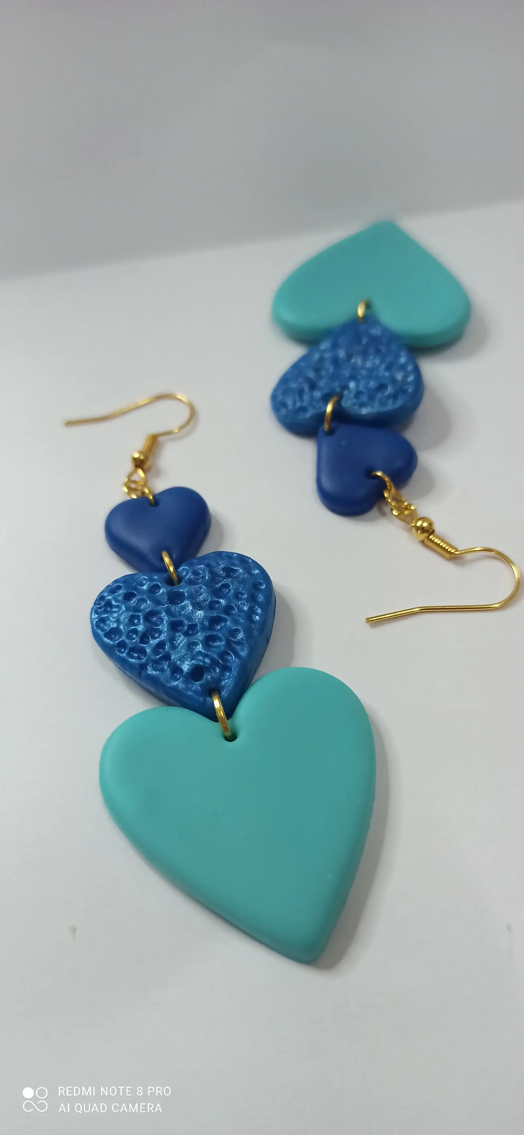 Pendientes tres de corazón - Imagen 3