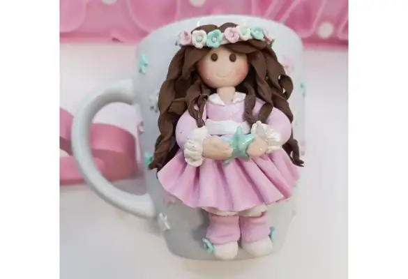 Taza Personalizada muñeca con estrella - Imagen 2