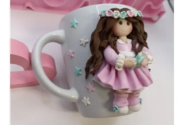 Taza Personalizada muñeca con estrella - Imagen 4