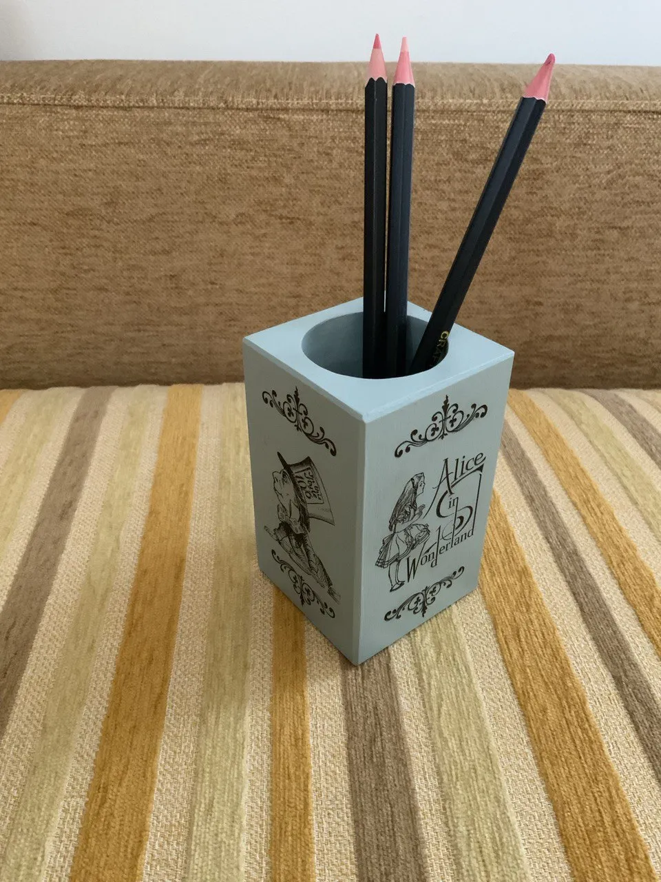 Portalápices de madera