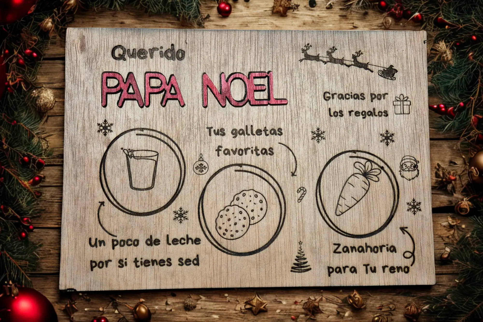 Bandeja Navideña para Papá Noel