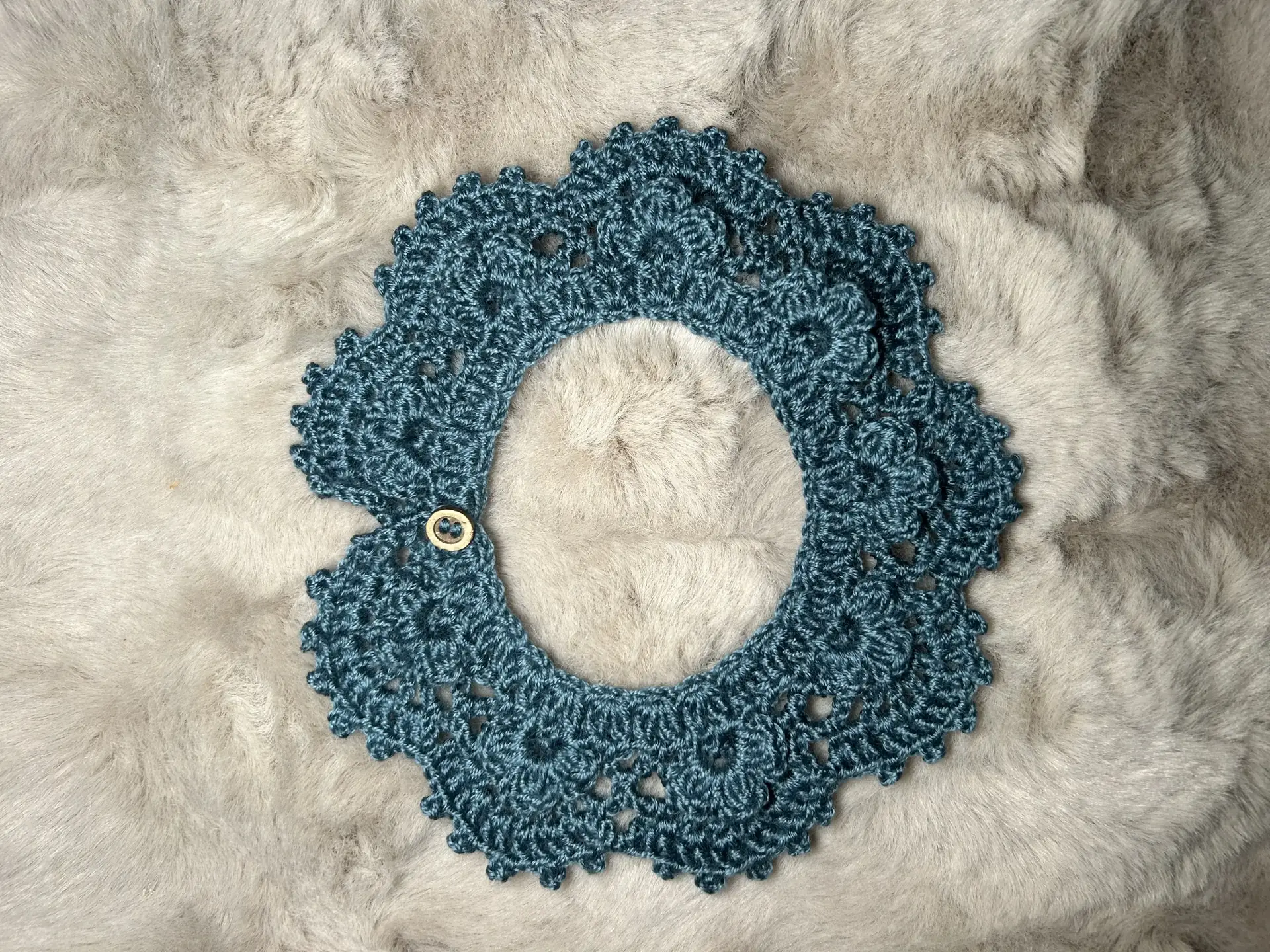 Cuello de croché de bebé