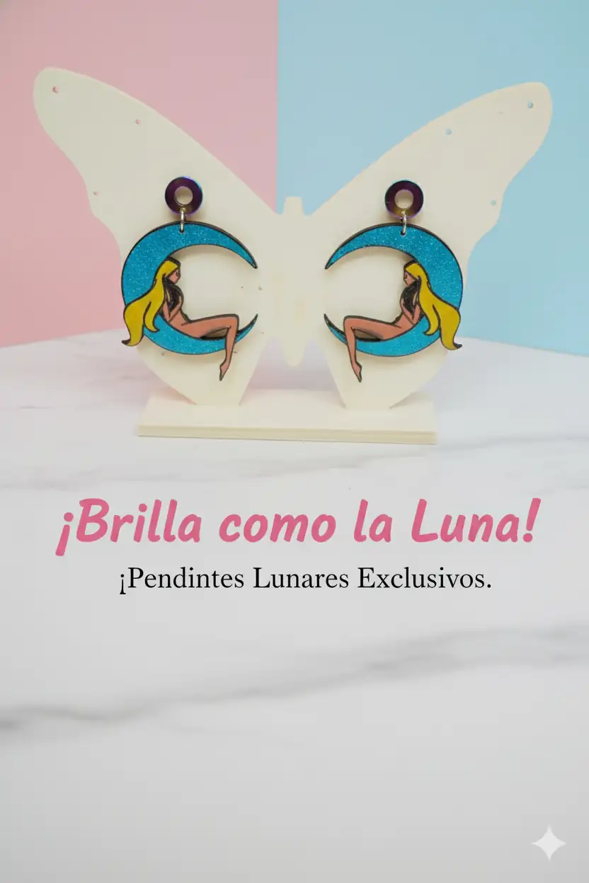 Pendientes Luna lunera - Imagen 2