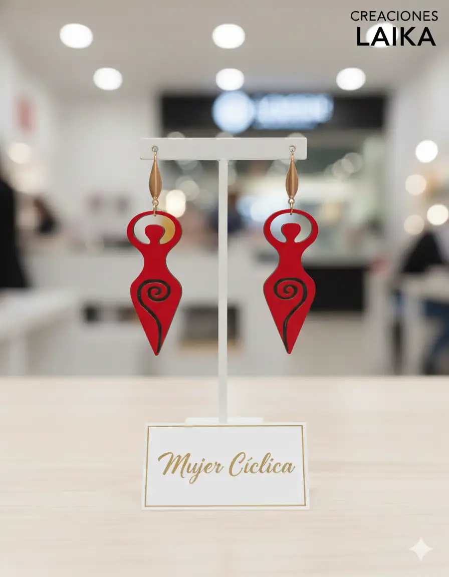 Pendientes mujer cíclica - Imagen 3