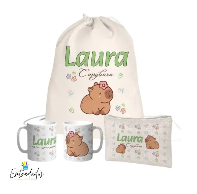 Regalo personalizado Capibara – Tierno y práctico
