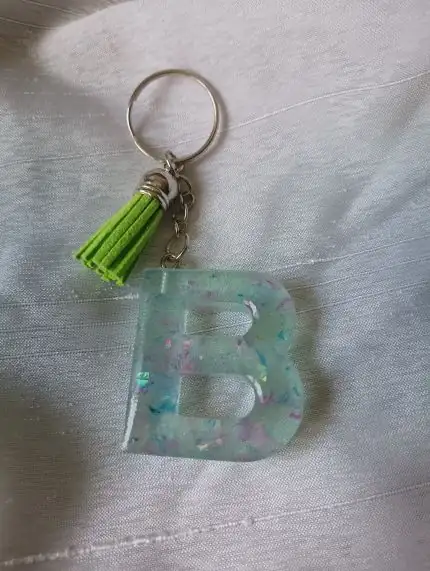 Llavero Inicial "B" con Toque Boho