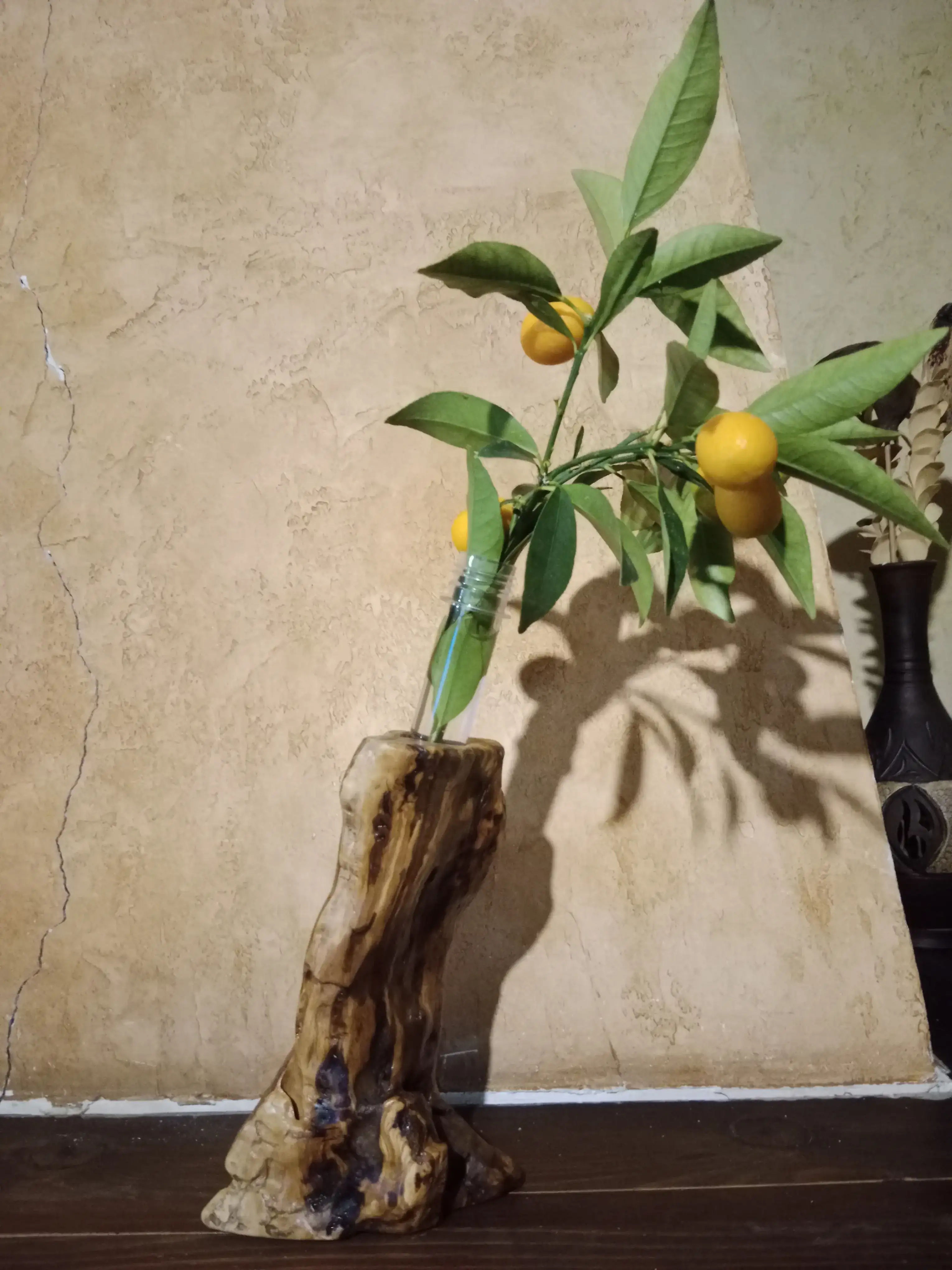 Florero de madera