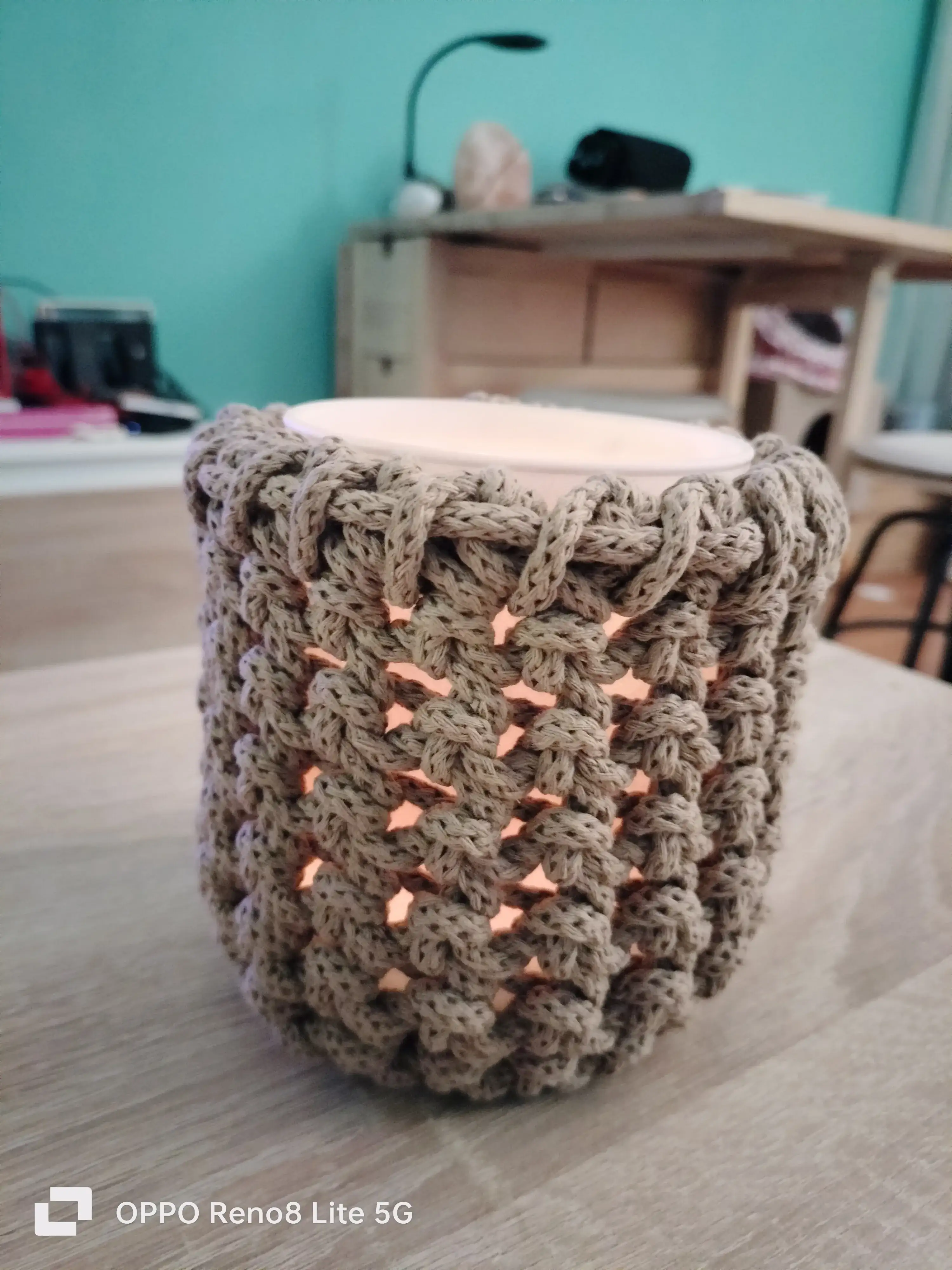 Portavela de crochet - Imagen 2
