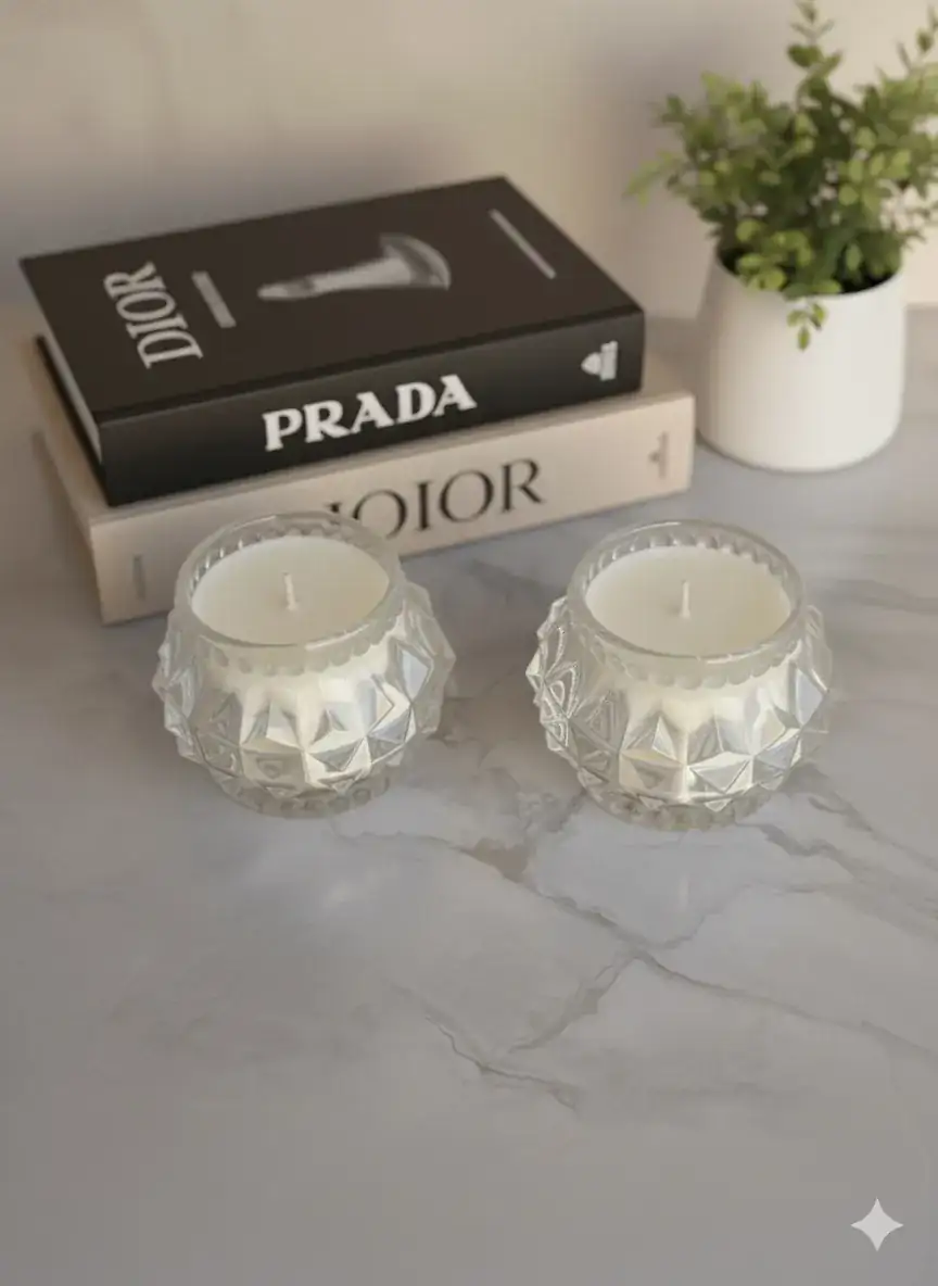 Glass candle
