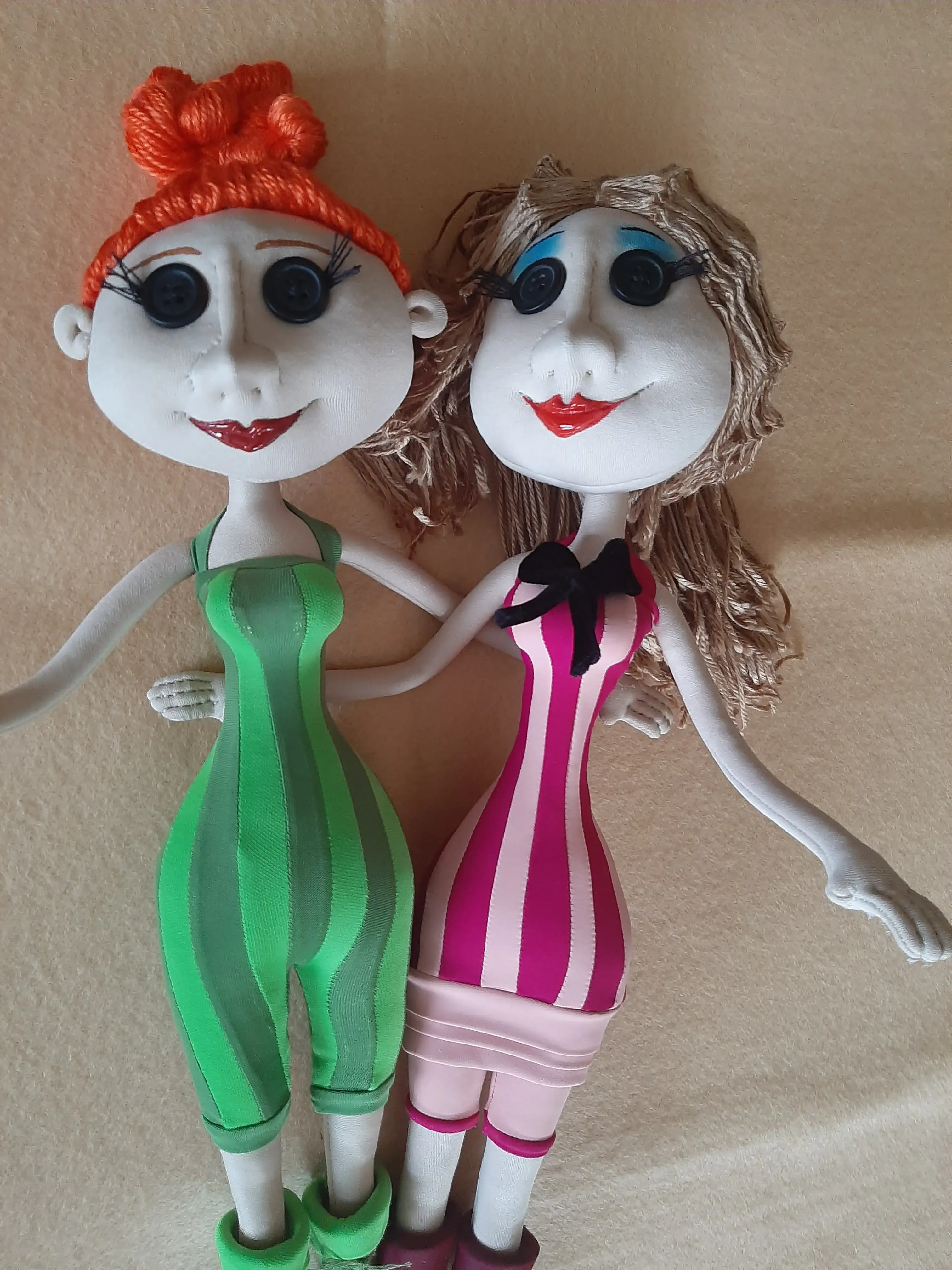 Muñecas spink y forcible inspirado de la película Coraline