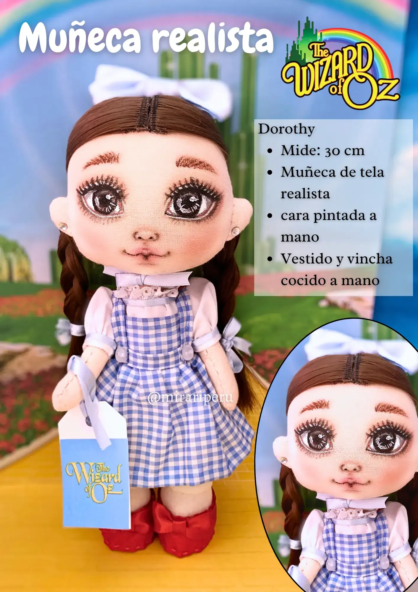 Muñeca Dorothy Mago de Oz - Imagen 5