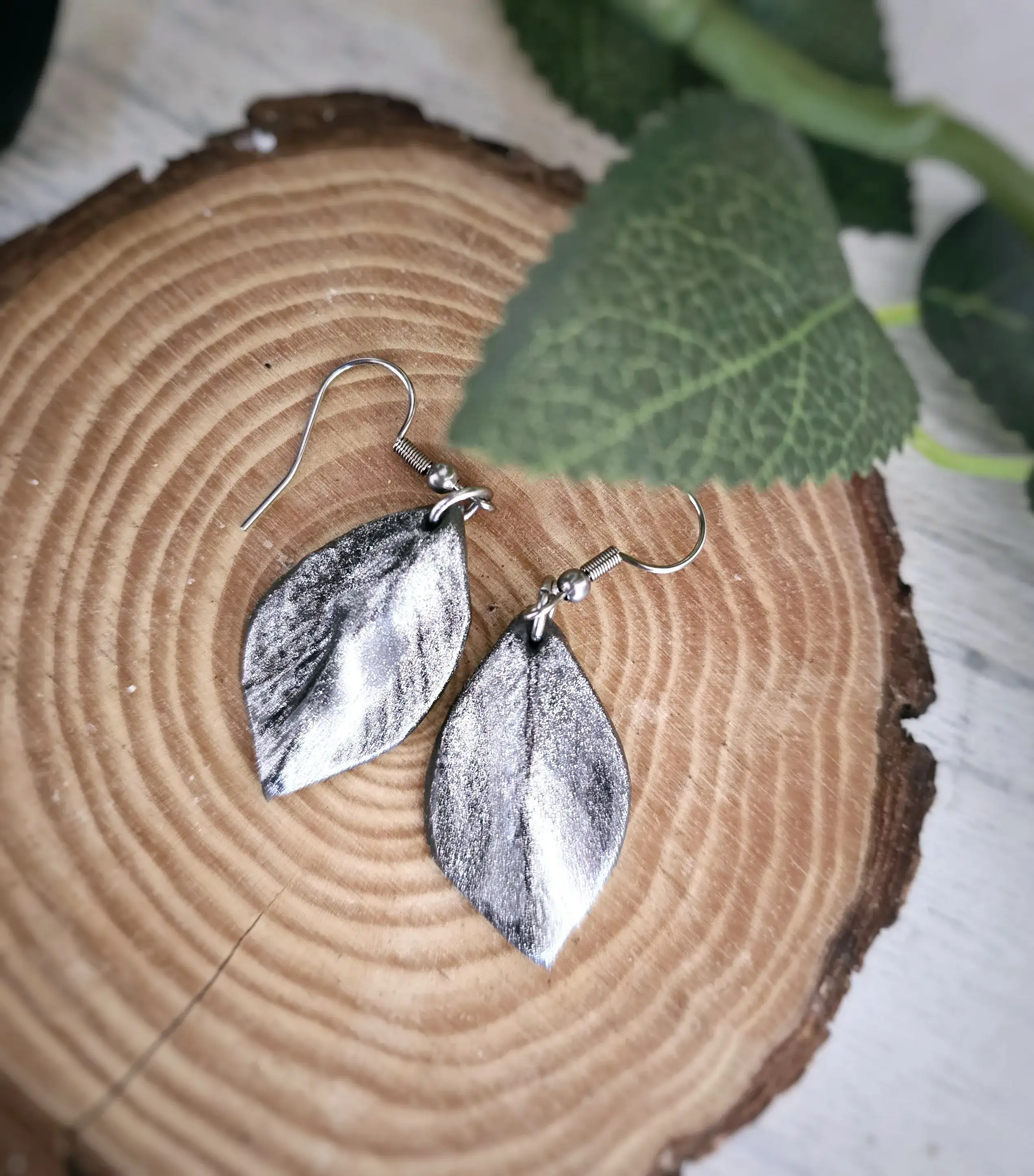 Pendientes plateados - Imagen 2