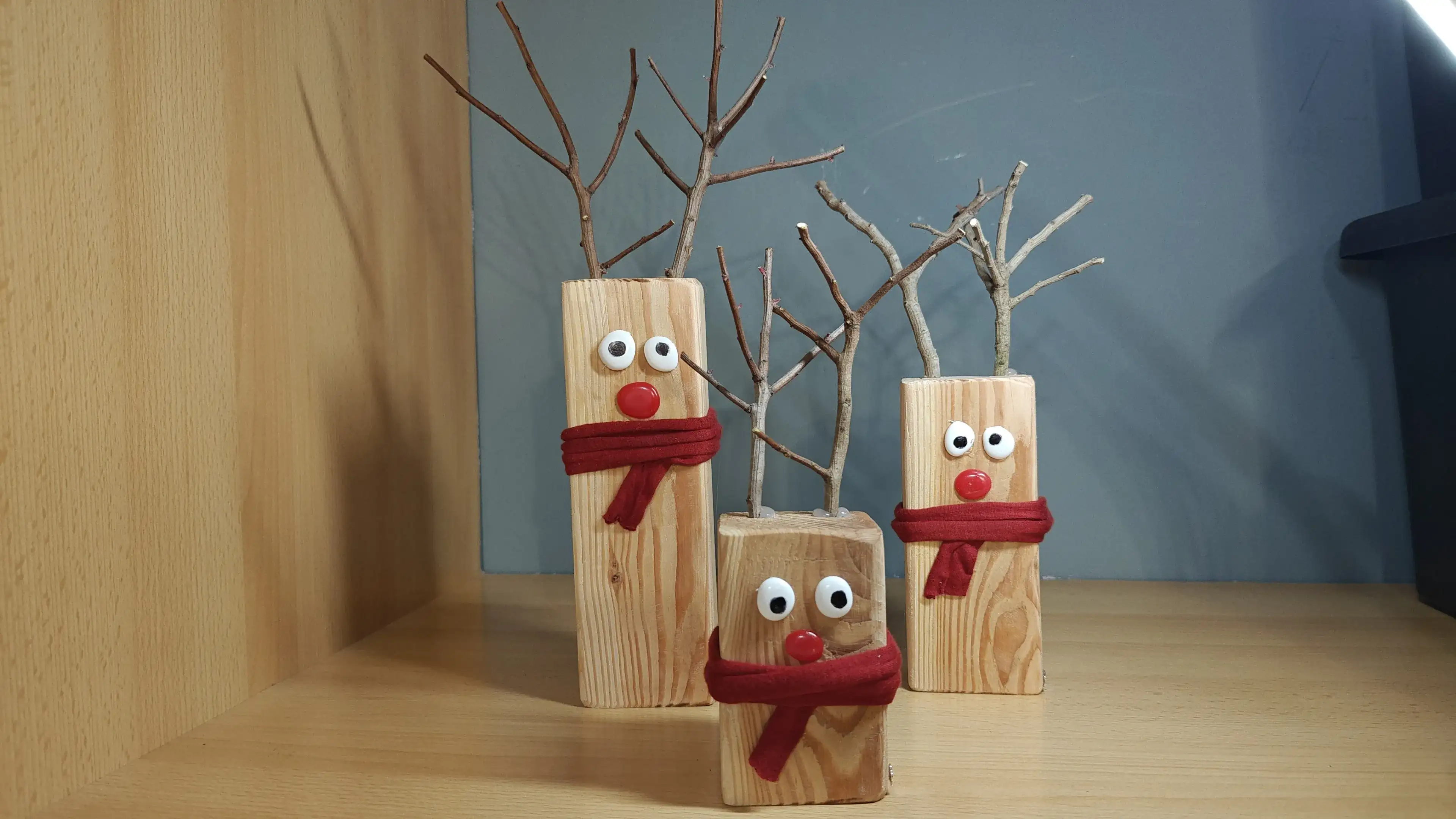 Pack renos de madera reciclada