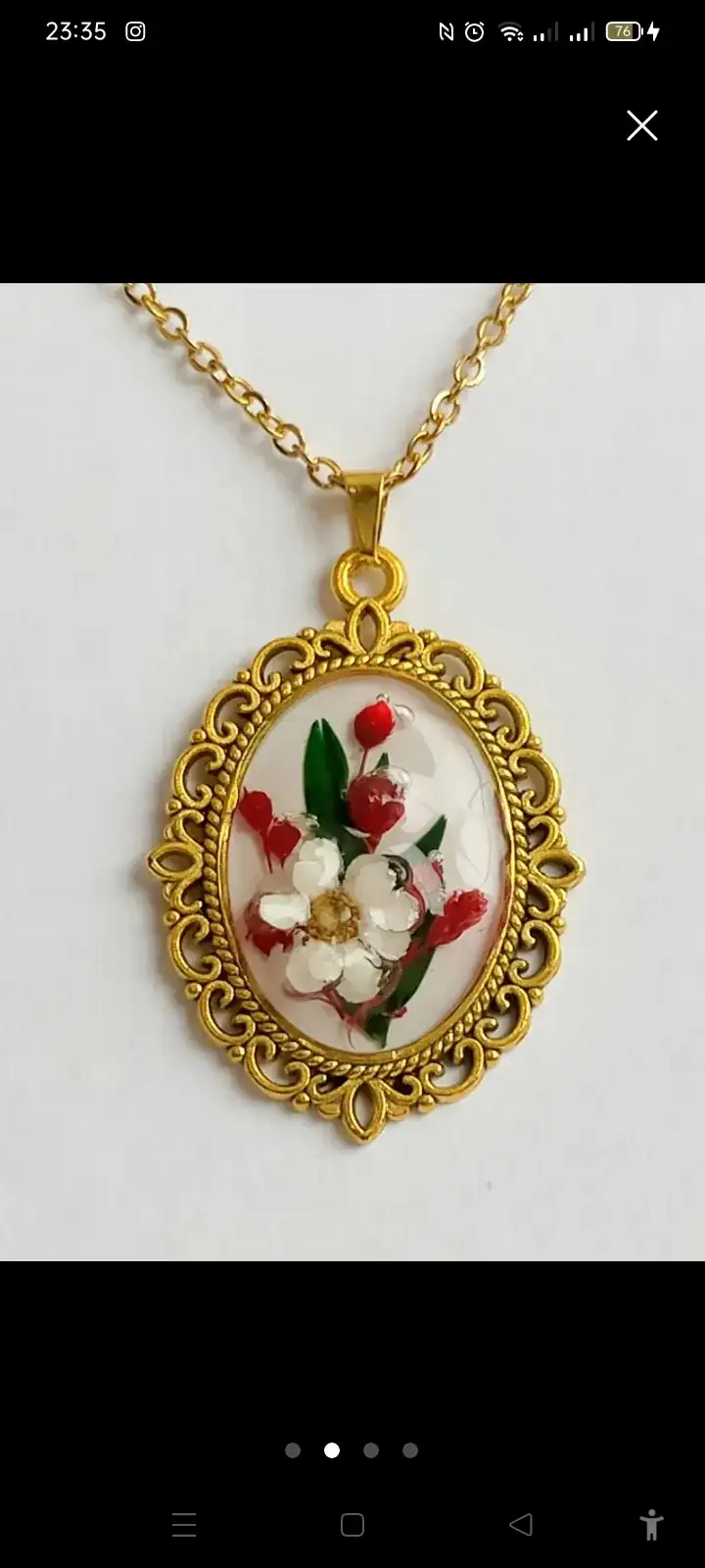 Camafeo con flores naturales  - Imagen 2