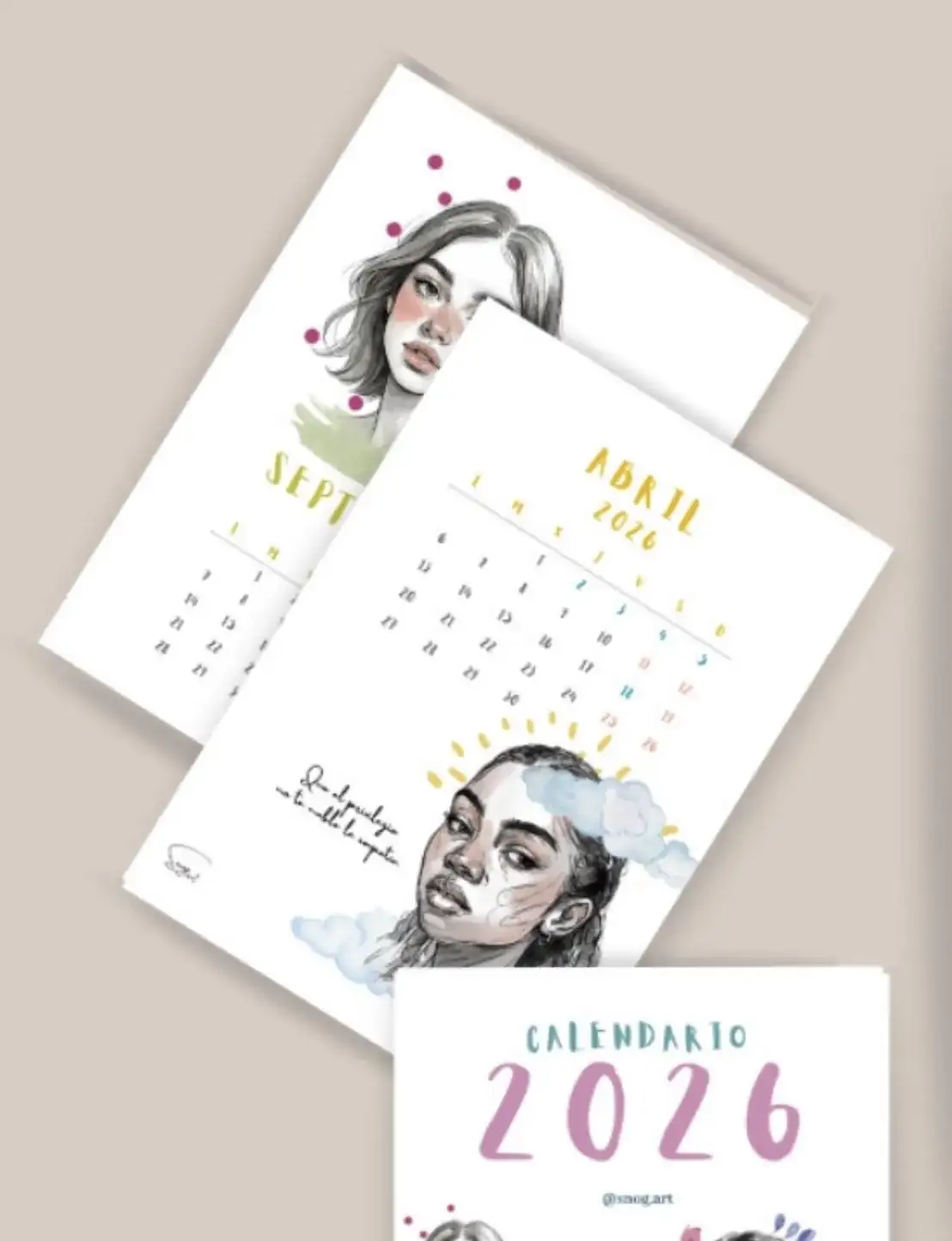 Calendario ilustrado 2026 (A5) - Imagen 2