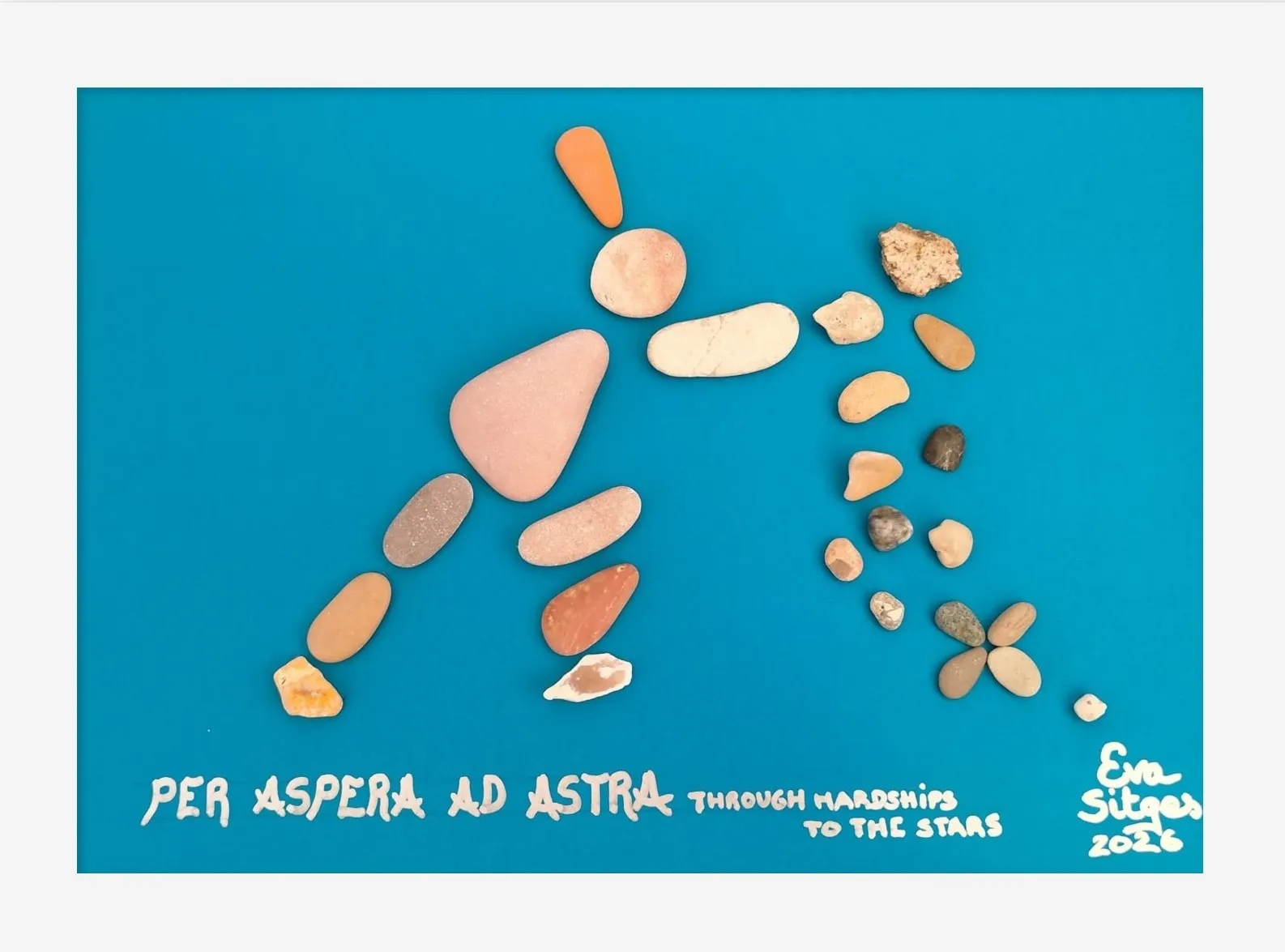 Cuadro Per Aspera ad Astra. A través de las dificultades hacia las estrellas