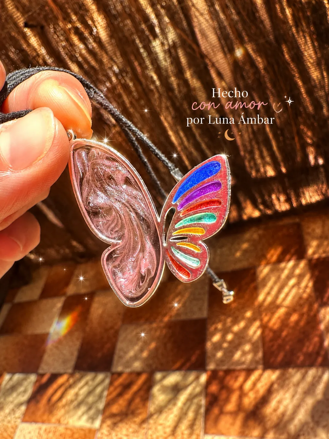 Colgante Mariposa Arcoíris