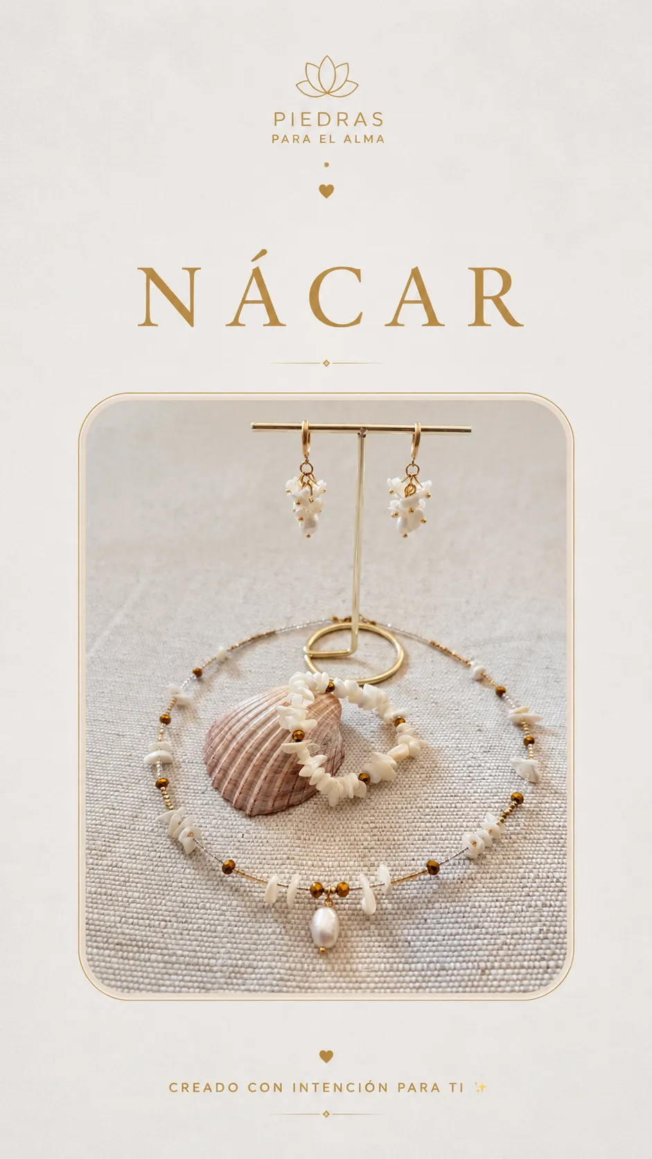 Collar Nácar con perla agua dulce - Imagen 3