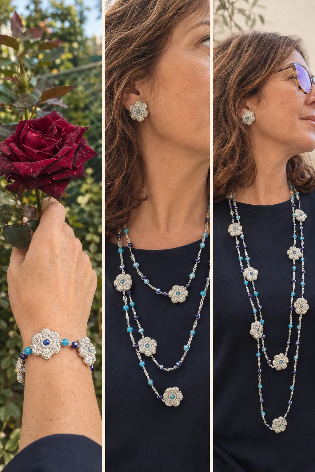 Conjunto collar, pulsera y pendientes FIL D'ESTEL - Imagen 2