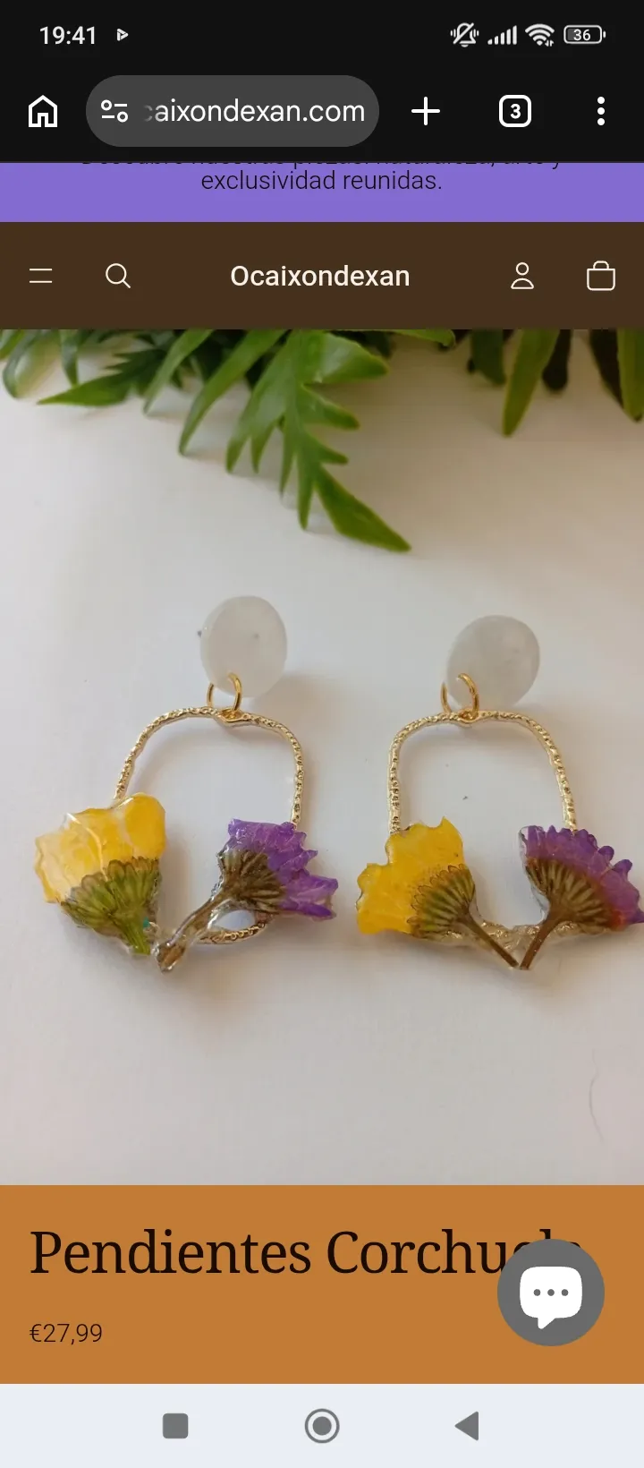 Pendientes Corchuela