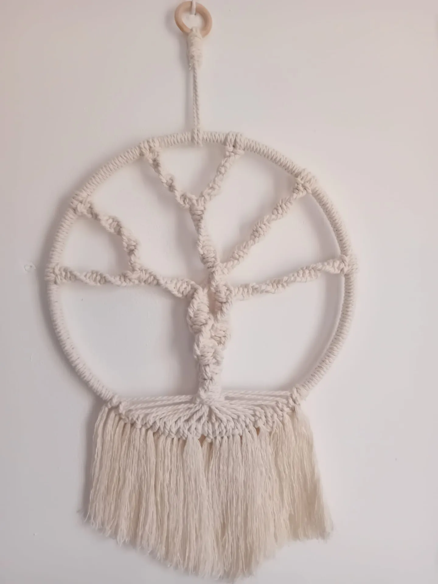 Árbol de la vida en macramé 