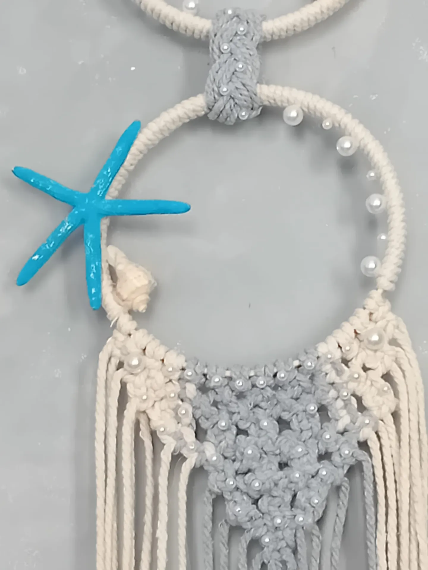 Tapiz de macramé, estilo mediterráneo  - Imagen 4