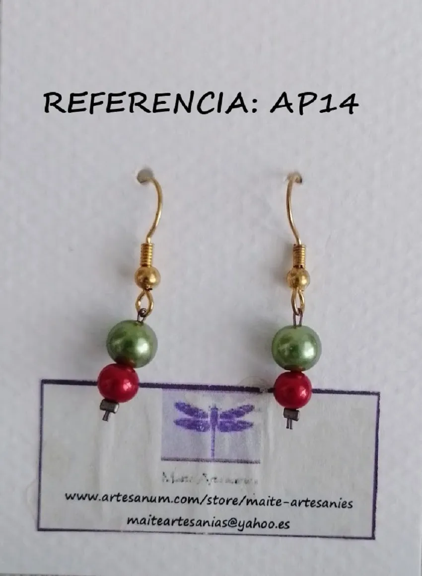 Arracades perles referencia AP14