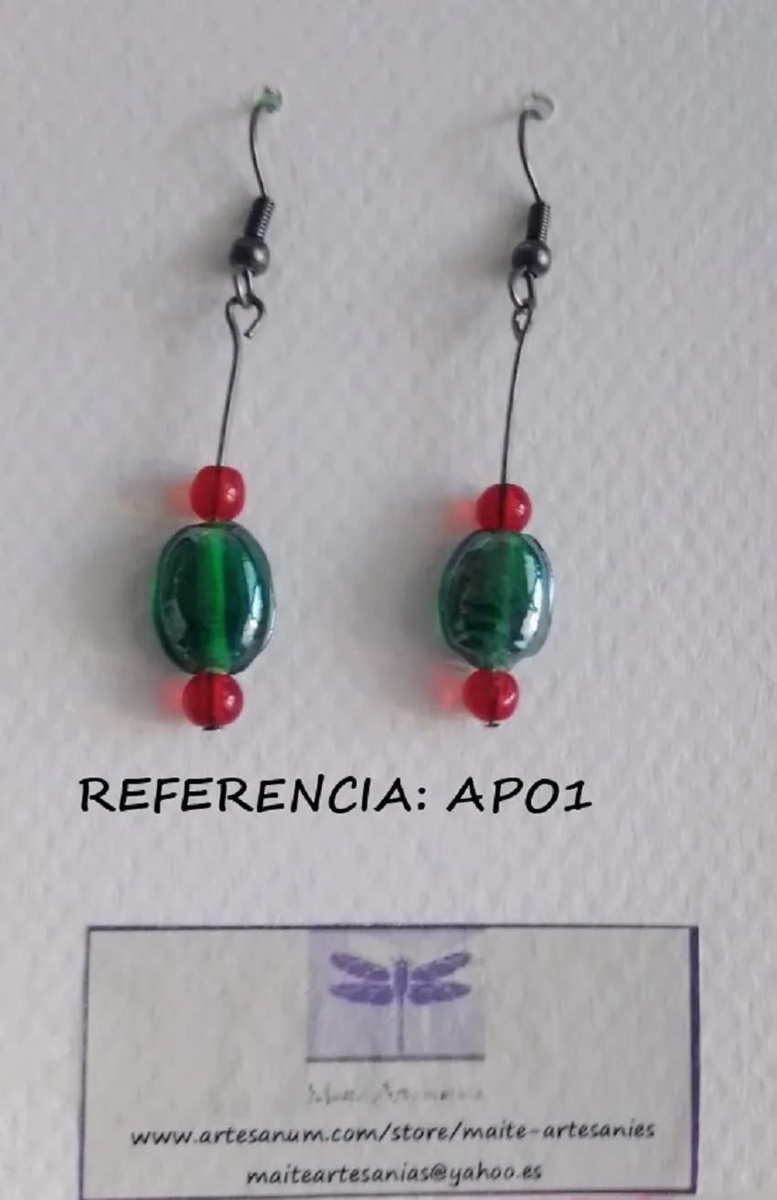 Arracades vidre referencia APO1