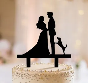 Impresión 3D Toppers de tartas personalizados - Bodas 