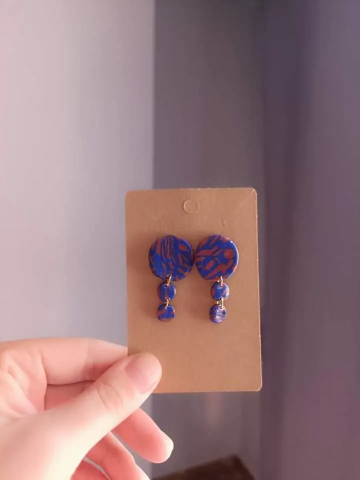 Pendientes arcilla polimérica "Claudia"