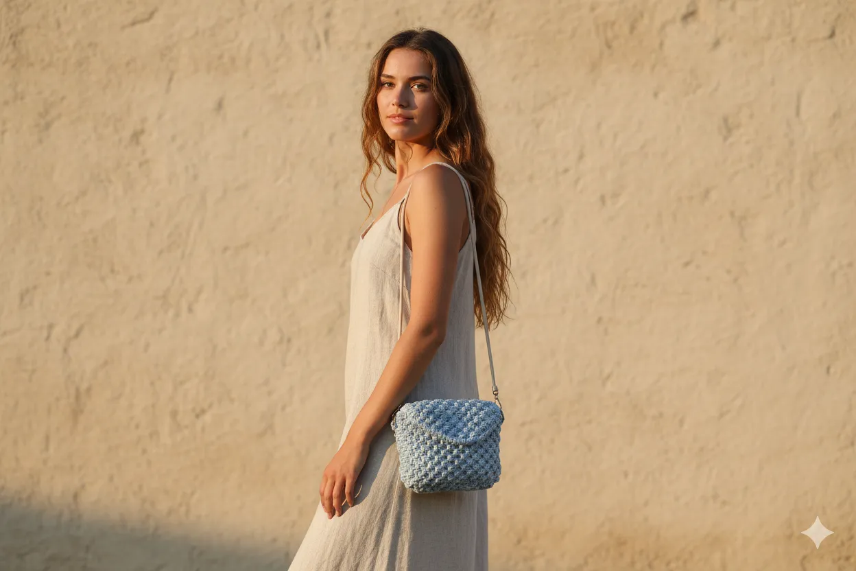 Bolso Natura · Diseño natural en macramé · - Imagen 4