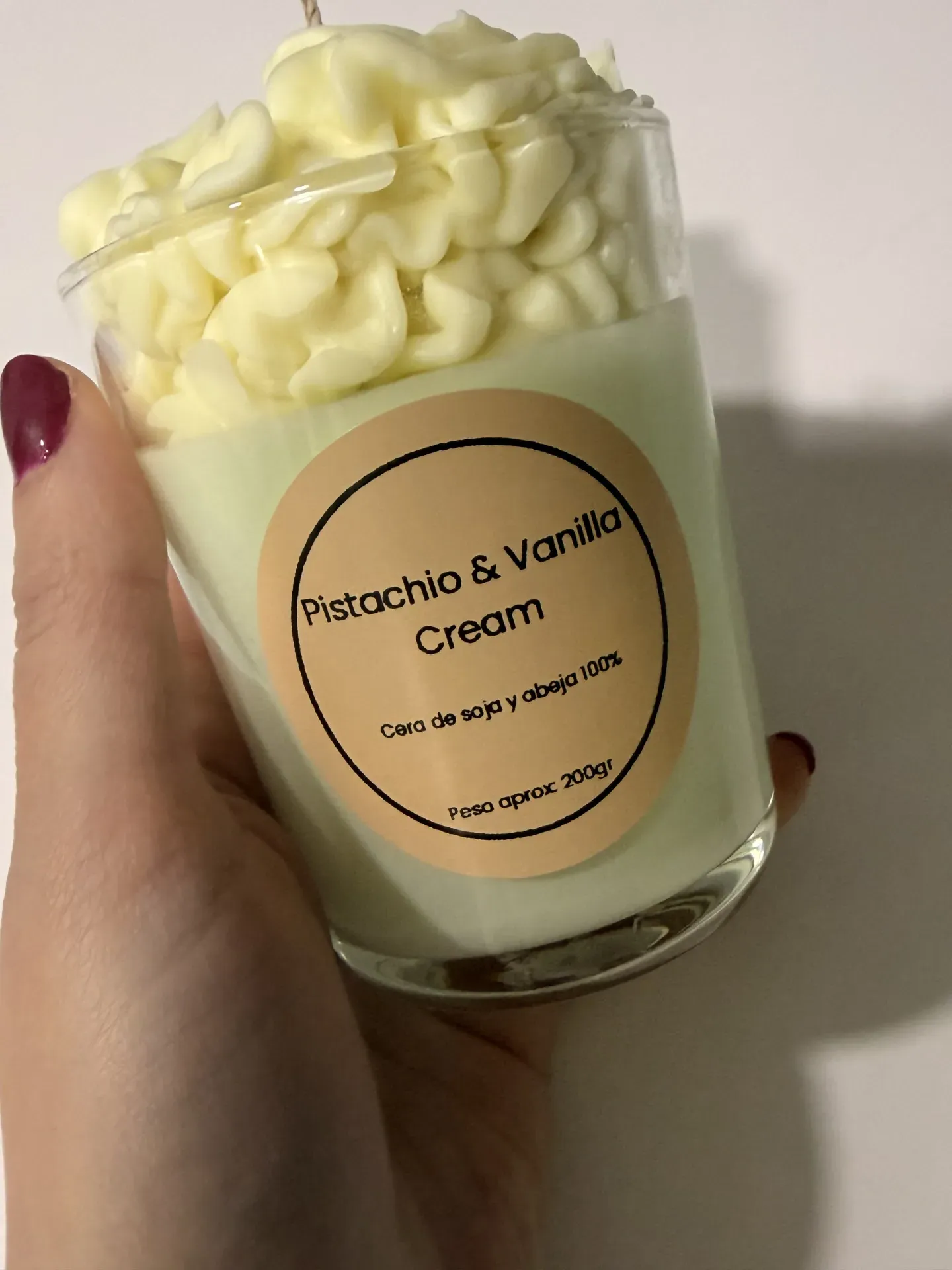 Vela de vainilla y pistacho Cream  - Imagen 2