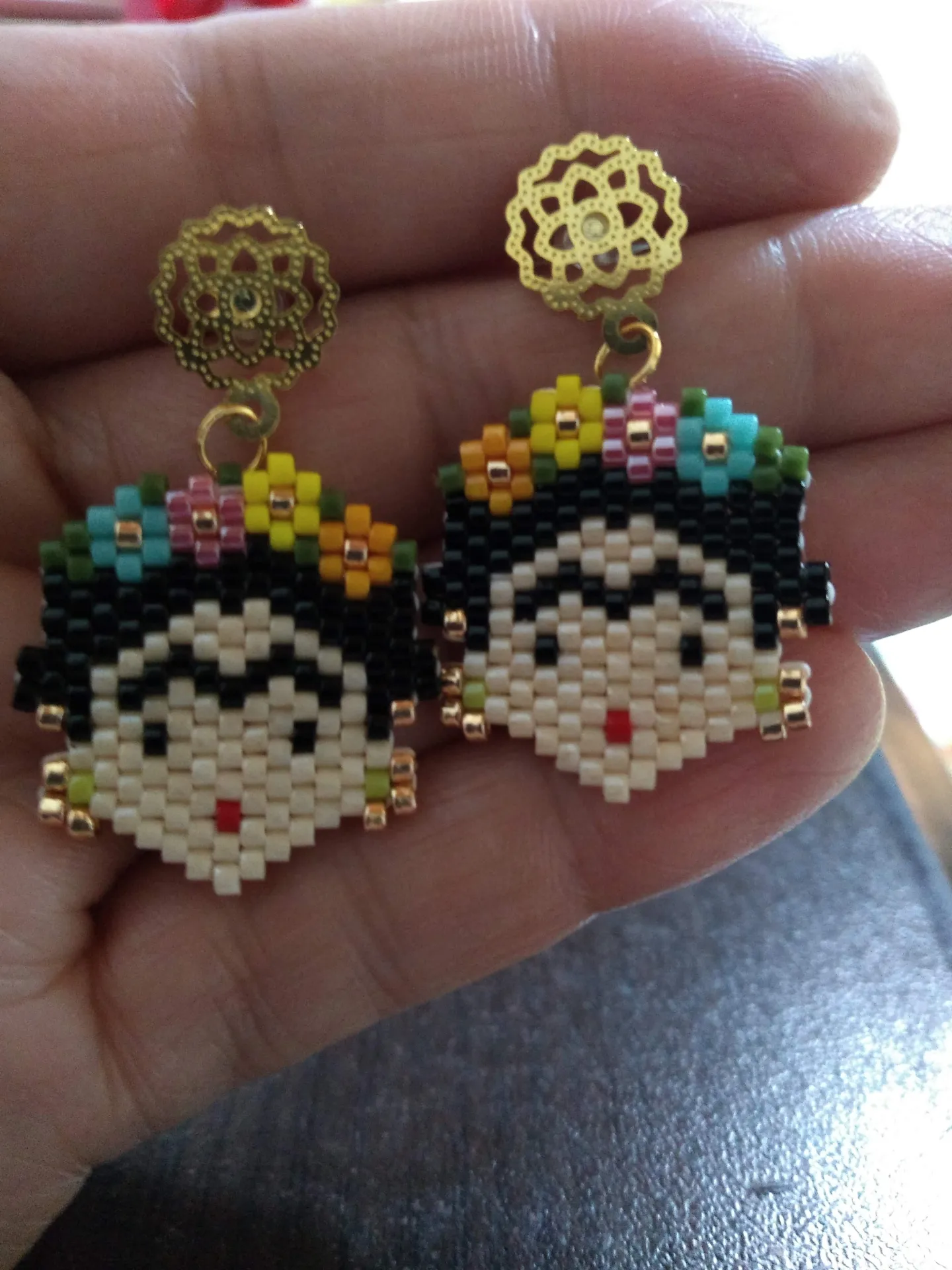 Pendientes Frida artesanales