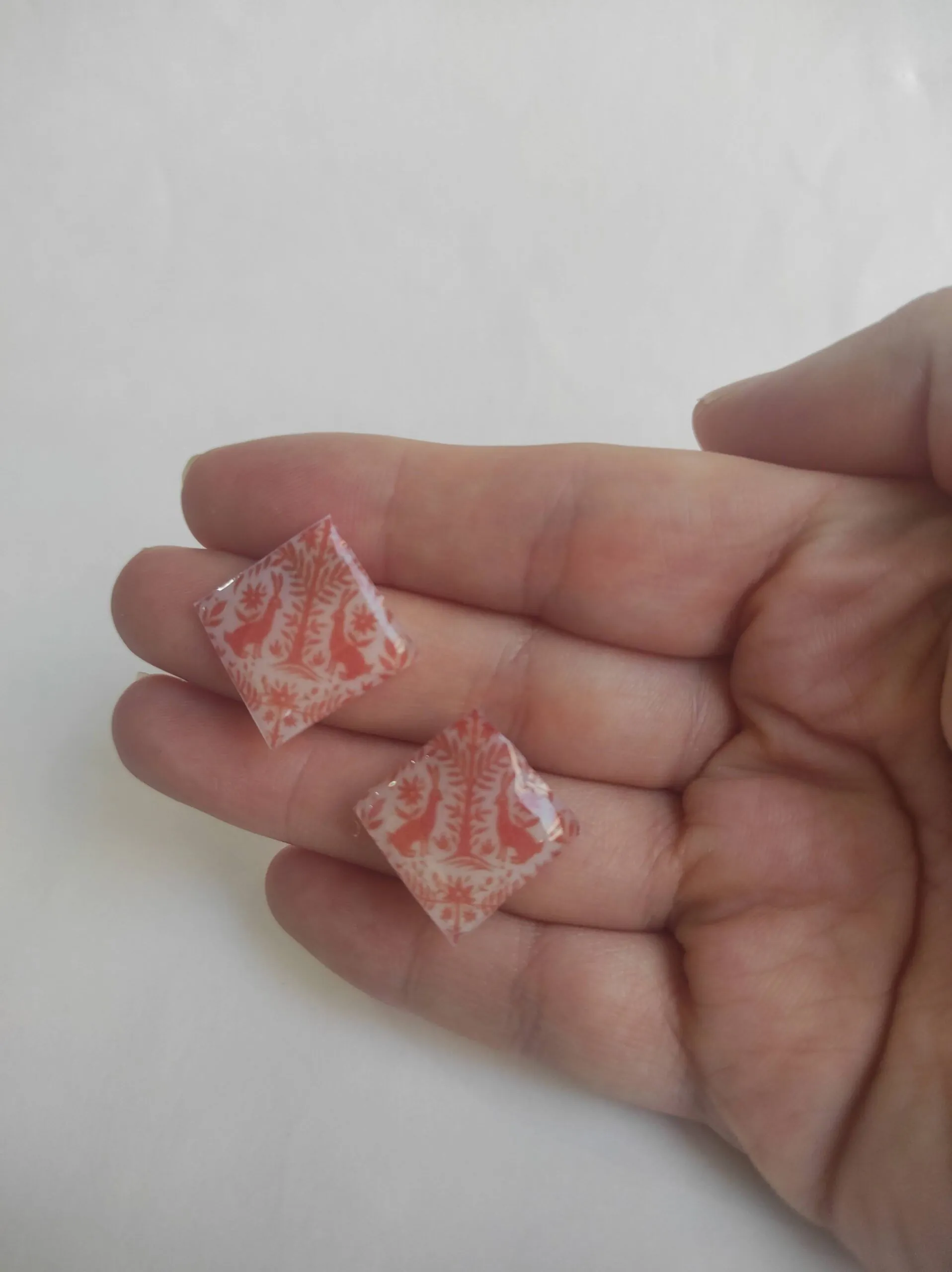 Pendientes estampados