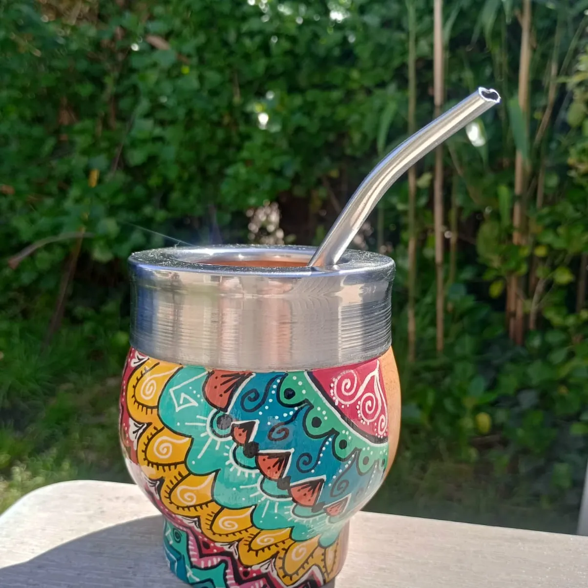 Mates de madera pintados a mano  - Imagen 4