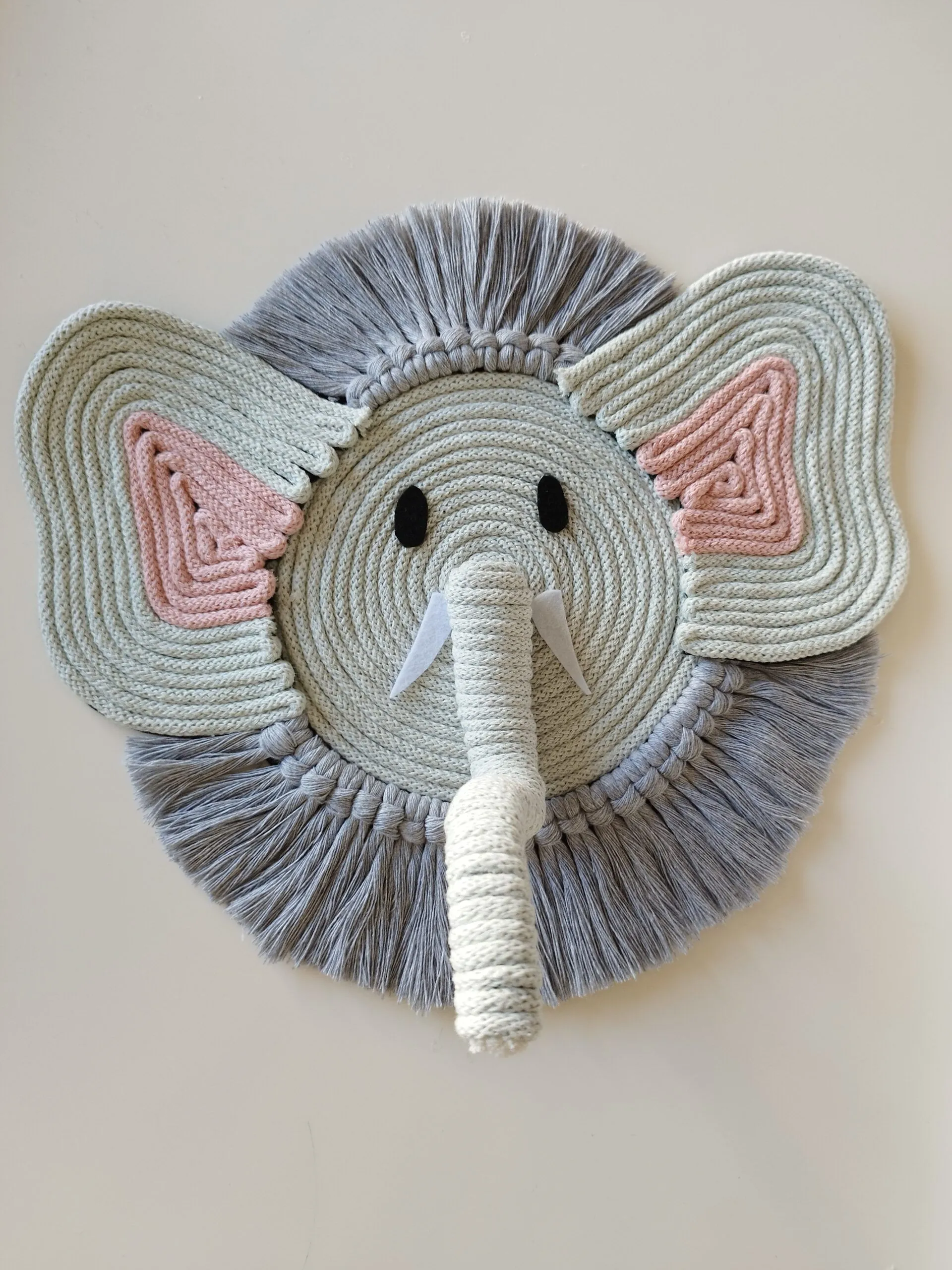 Elefante de macramé - Imagen 3