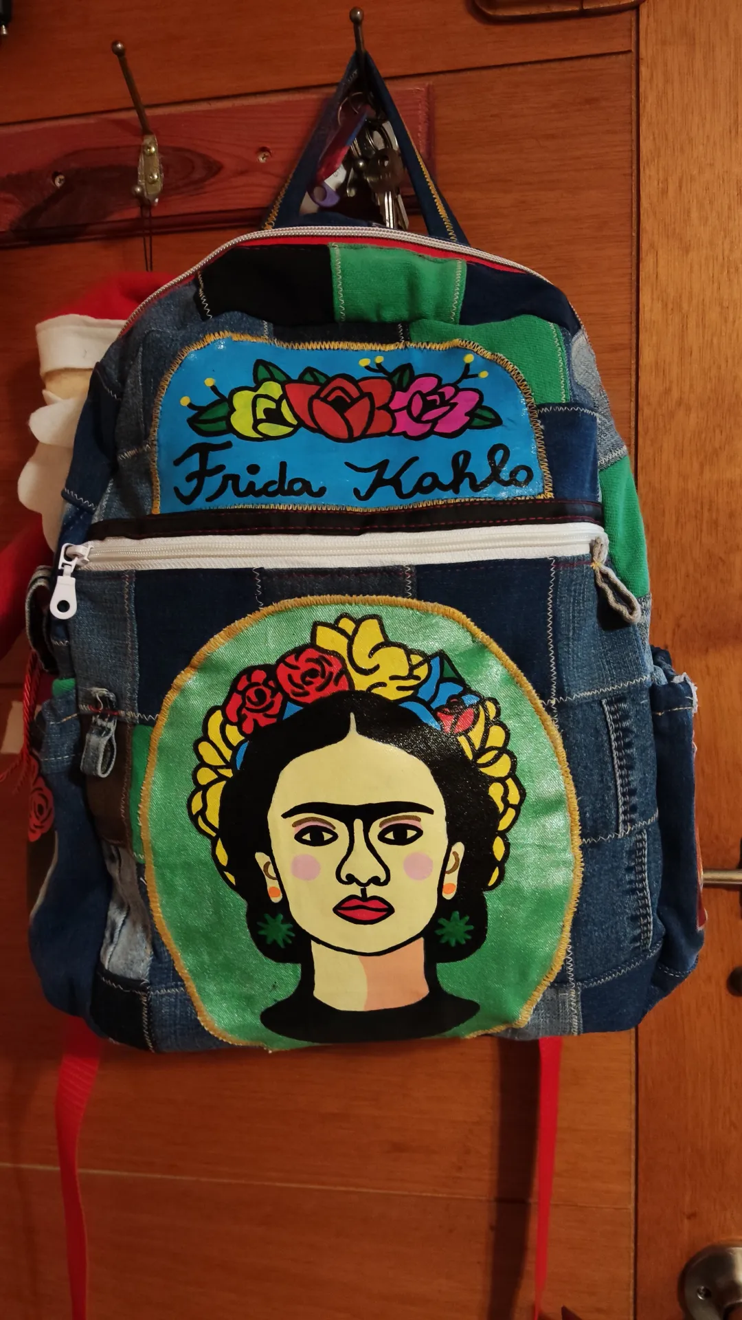 Mochila Frida Kahlo artesanal