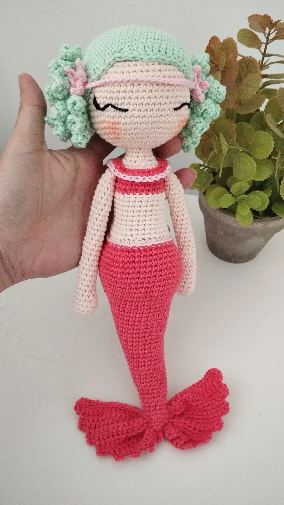 Muñeca Sirena amigurumi - Imagen 2