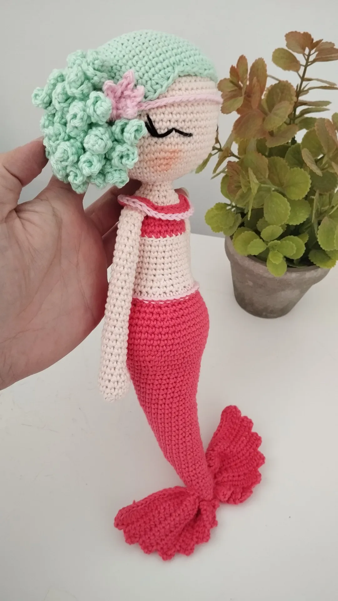Muñeca Sirena amigurumi - Imagen 3
